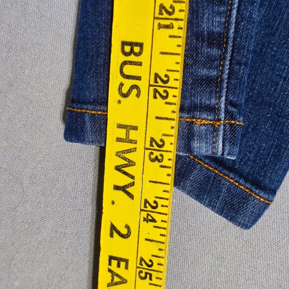 Ann Taylor LOFT jeans Modern Crop women's size 28/6 ink blue colour straight leg - Picture 12 of 14